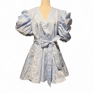 MADELEINE SIMON STUDIO Aquaris Blue Roses Dress